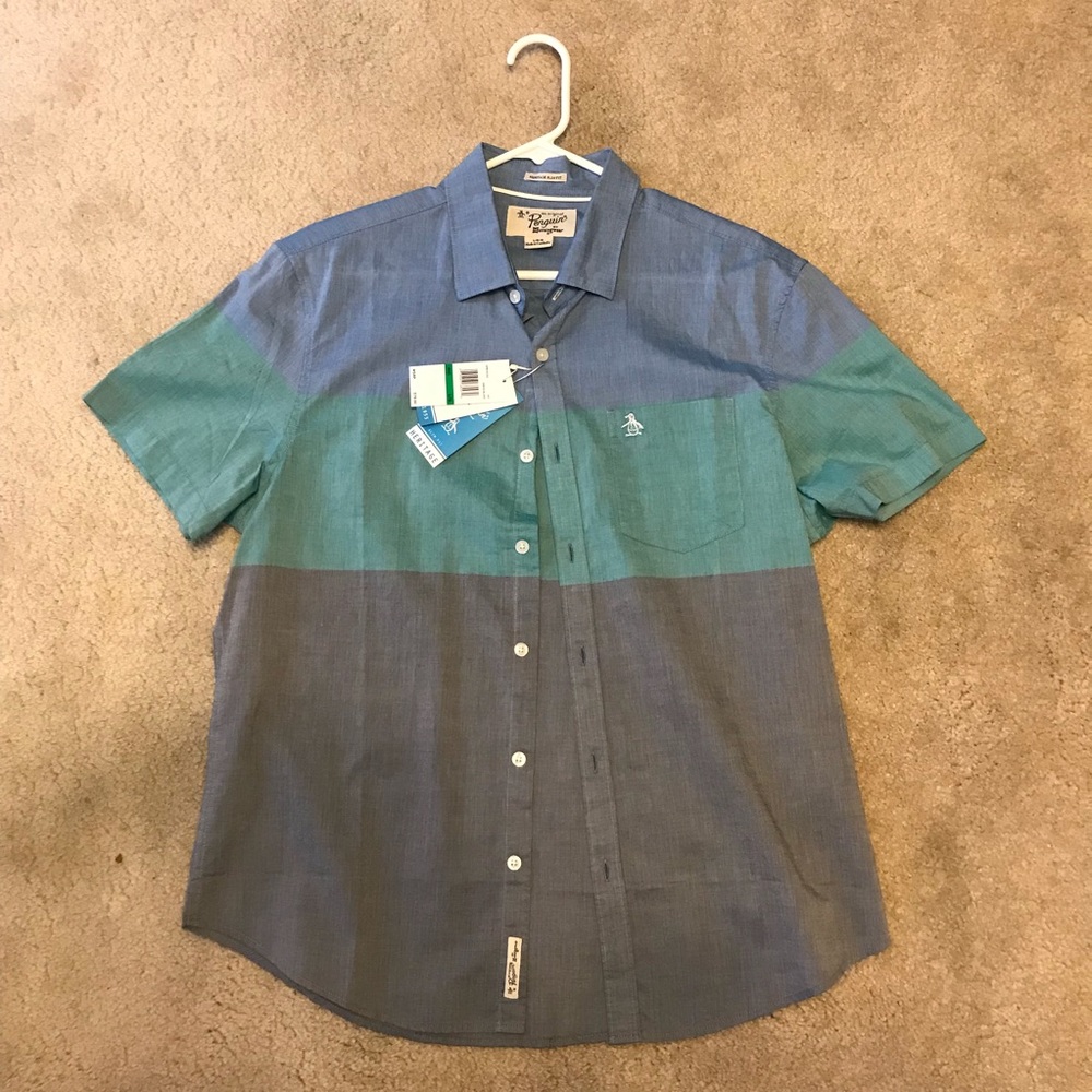 Men’s Penguin Button-Up Shirt
